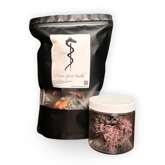 Premium Raw Full Spectrum Sea Moss – Wildcrafted Shade-Dried Atlantic Seaweed | Vegan & Gluten-Free