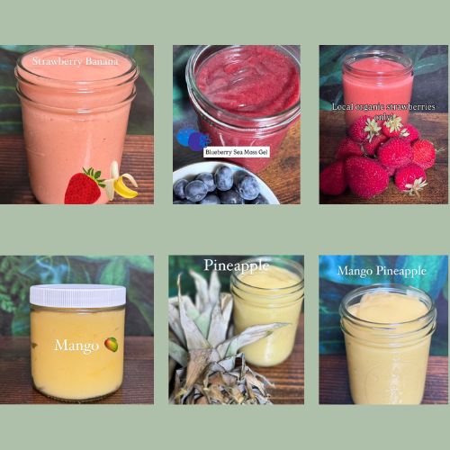 Collection of Custom Sea Moss Gel Flavors