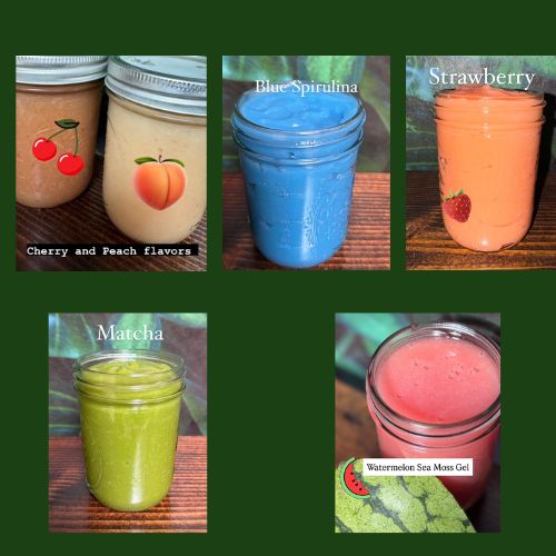Collection of Custom Sea Moss Gel Flavors