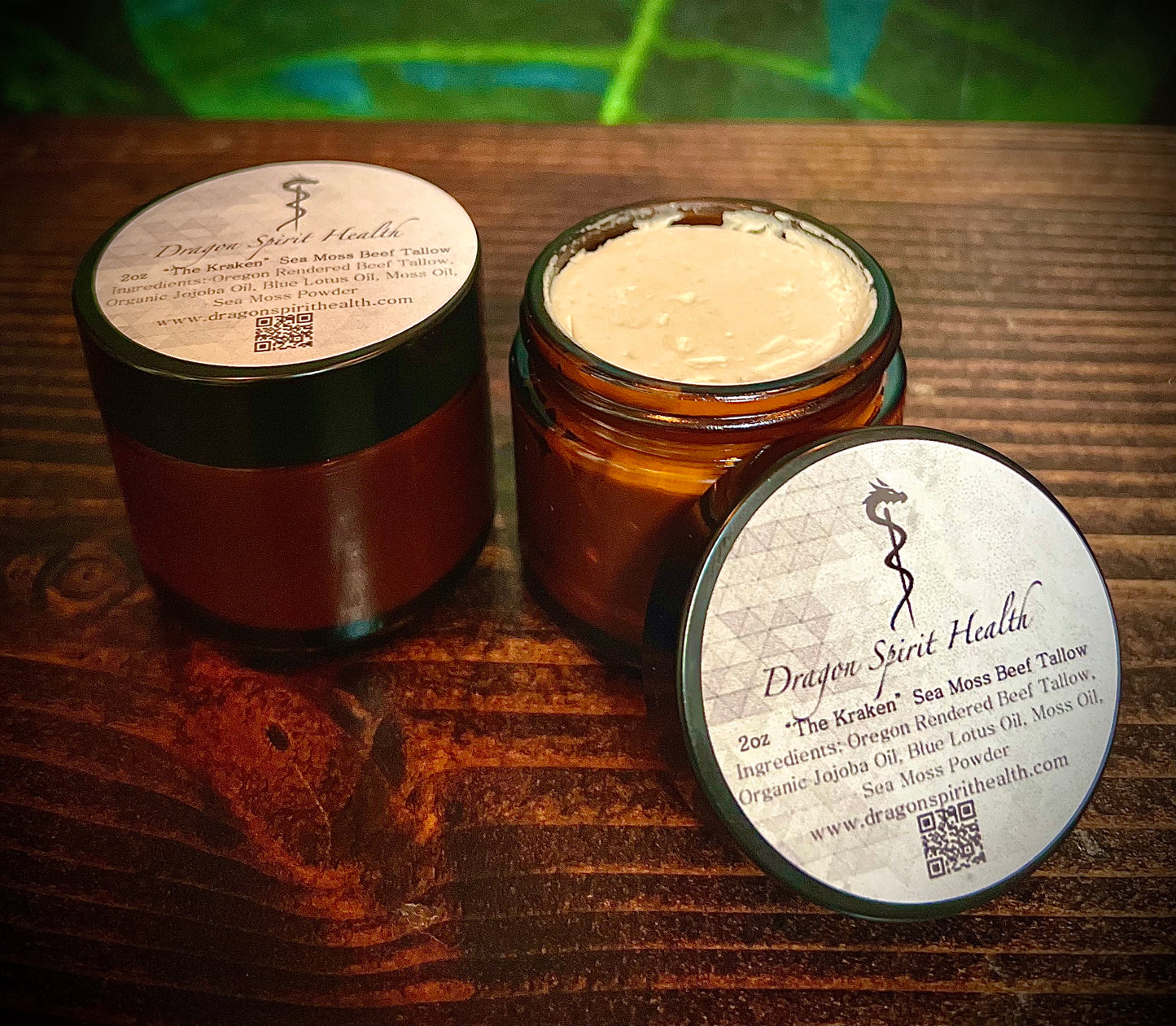 Jars of Sea Moss Face Beef Tallow