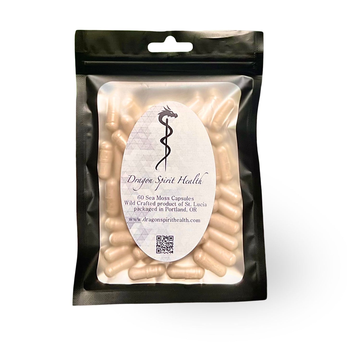 Sea Moss Capsules with Bladderwrack & Burdock – 60ct
